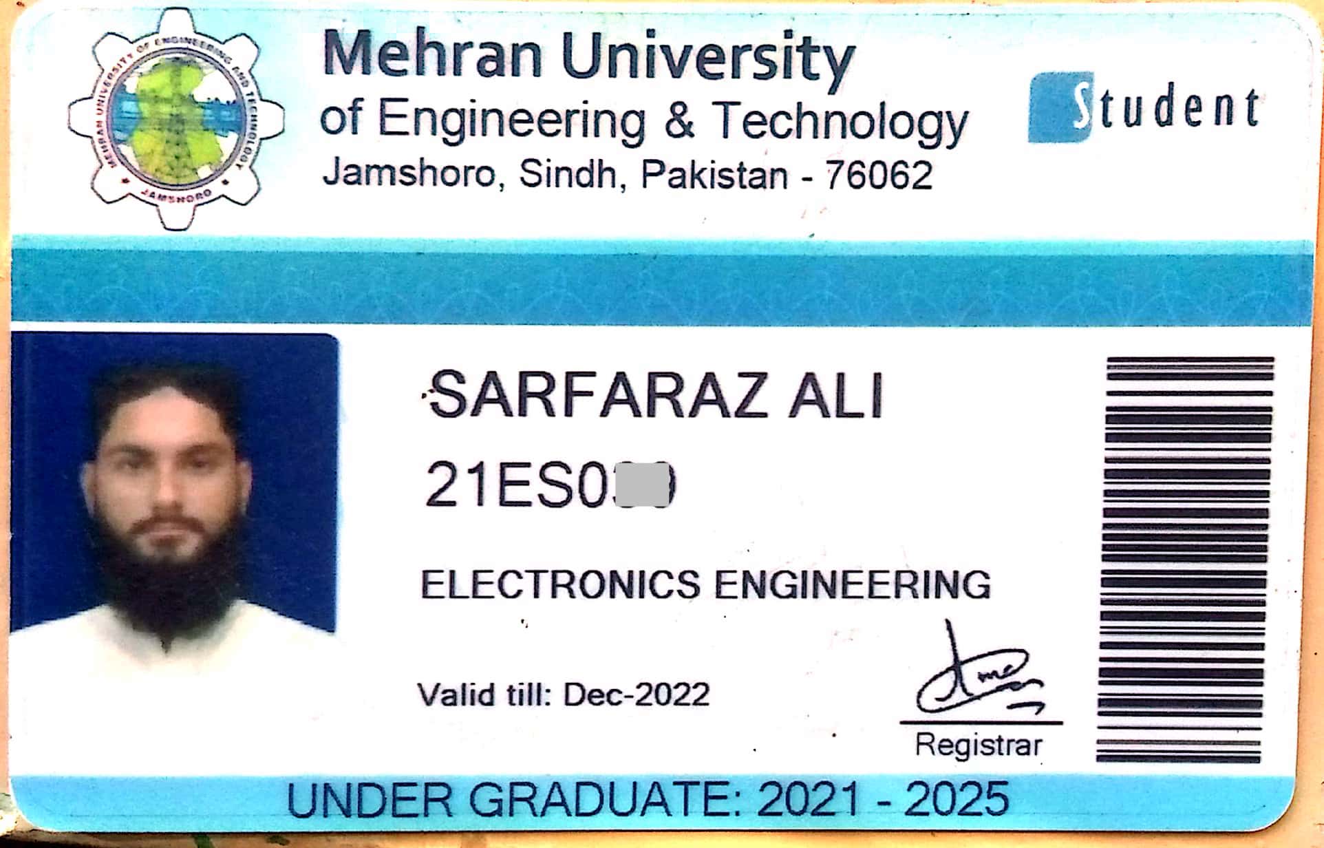 Ali ID card